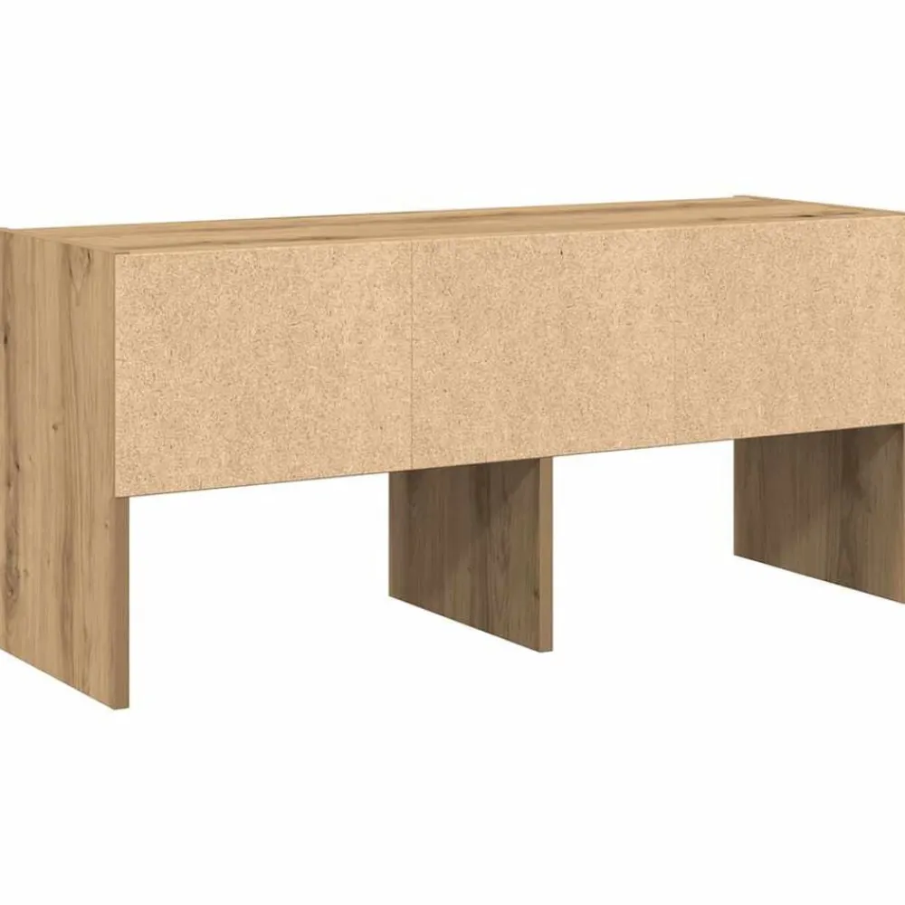 vidaXL Productos Del Hogar-Zapatero apilable roble artesanal 89,5x30x40 cm