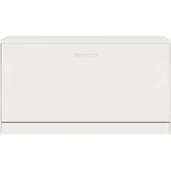 vidaXL Zapatero 80x24x45 cm madera de ingeniería Blanco brillante Best