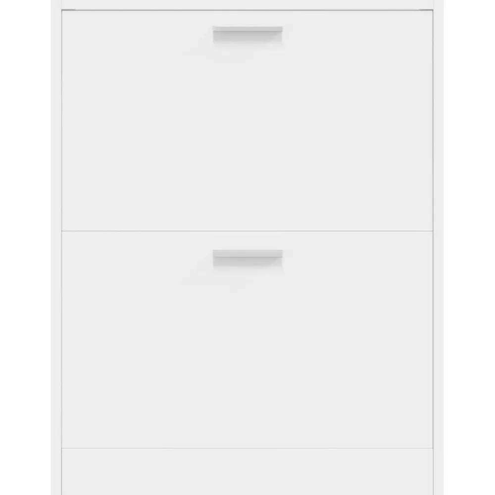 vidaXL Zapatero con 2 compartimentos Blanco Discount
