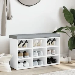 vidaXL Bancos-Zapatero 82x32x50 cm madera de ingeniería