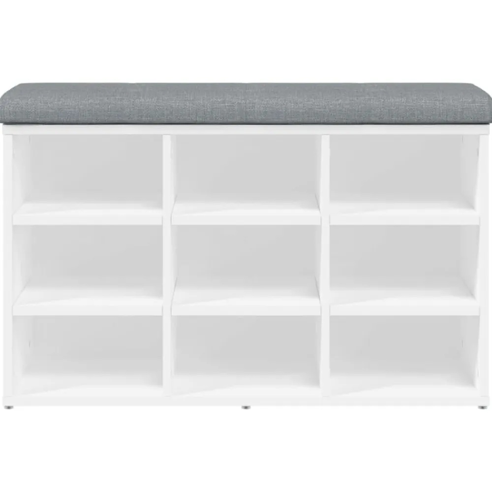 vidaXL Bancos-Zapatero 82x32x50 cm madera de ingeniería