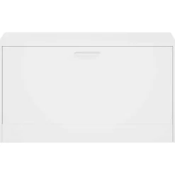 vidaXL Zapatero 80x24x45 cm Blanco New