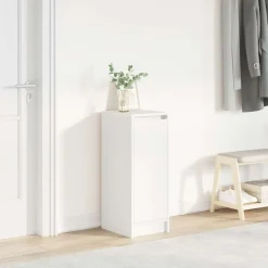 vidaXL Zapatero 29,5x34x76 cm madera de ingeniería Blanco Hot