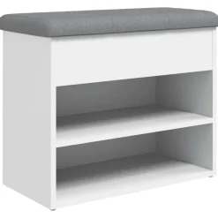 vidaXL Zapatero 62x32x50 cm madera de ingeniería Blanco Best