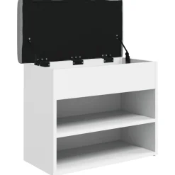 vidaXL Zapatero 62x32x50 cm madera de ingeniería Blanco Best