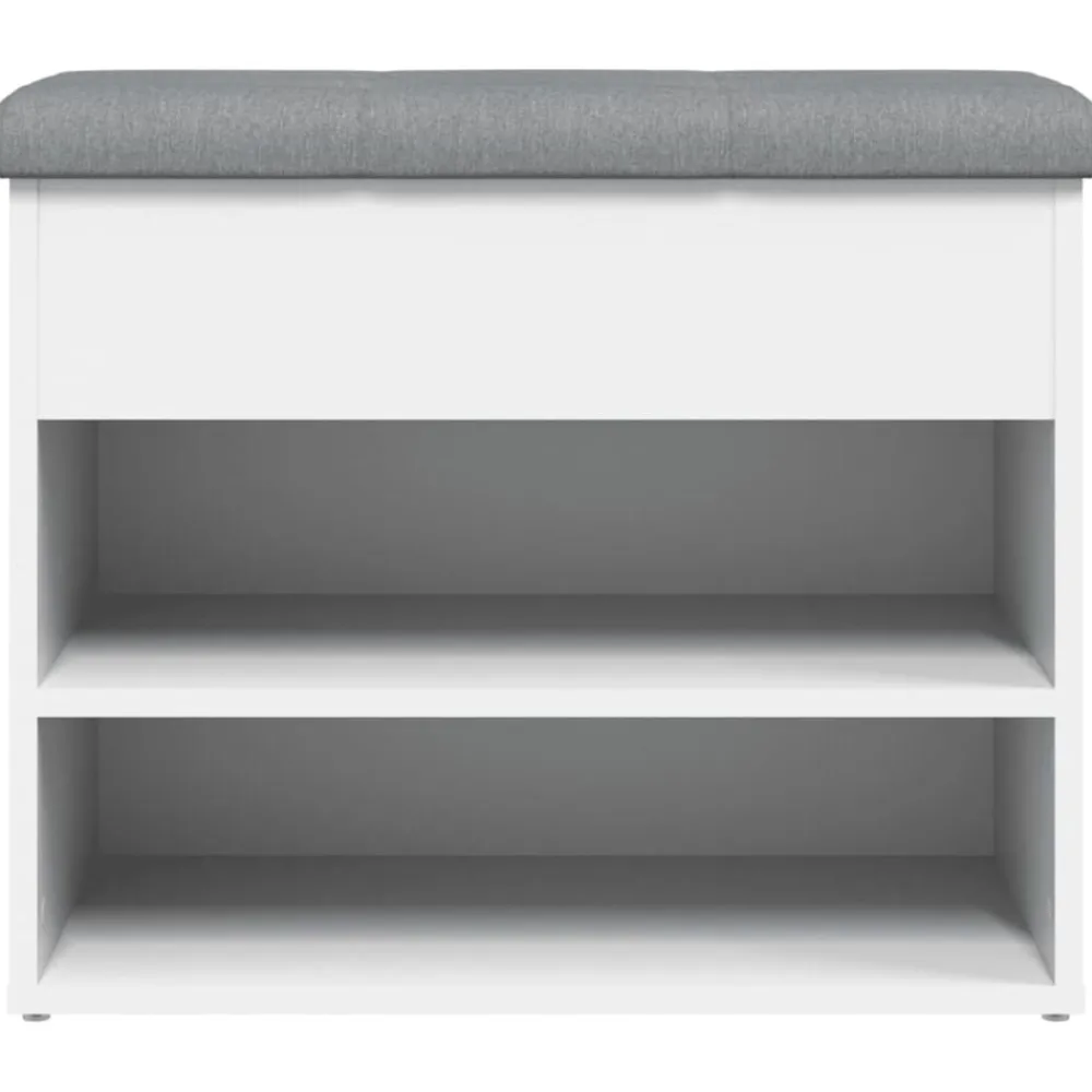 vidaXL Zapatero 62x32x50 cm madera de ingeniería Blanco Best