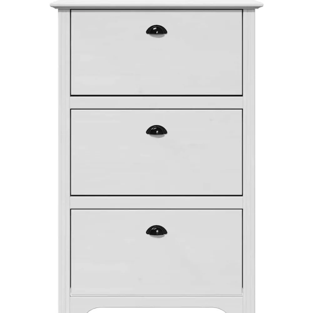 vidaXL Zapatero BODO 80x35x118 cm Blanco Discount