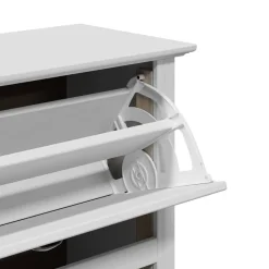 vidaXL Zapatero BODO 80x35x118 cm Blanco Discount