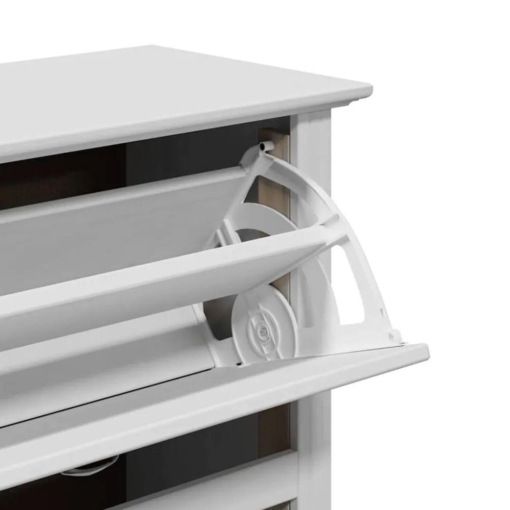 vidaXL Zapatero BODO 80x35x118 cm Blanco Discount