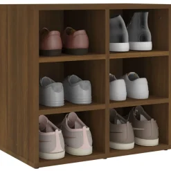 vidaXL Armarios Y Almacenamiento-Zapatero color marrón roble 52,5x30x50 cm
