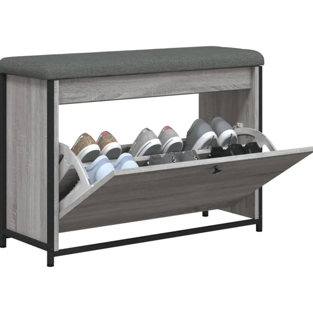 vidaXL Bancos-Zapatero con cajón abatible 82x32x56 cm