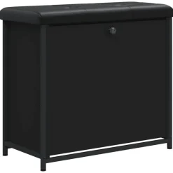vidaXL Zapatero con cajón abatible 62x32x56 cm Negro Sale