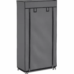 vidaXL Productos Del Hogar-Zapatero con funda de tela 58x28x106 cm