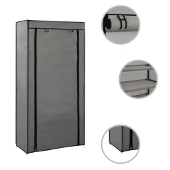 vidaXL Productos Del Hogar-Zapatero con funda de tela 58x28x106 cm
