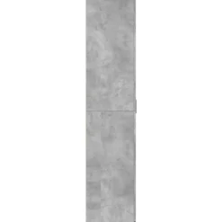 vidaXL Productos Del Hogar-Zapatero contrachapada gris hormigón 80x39x178 cm