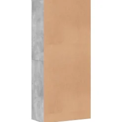 vidaXL Productos Del Hogar-Zapatero contrachapada gris hormigón 80x39x178 cm