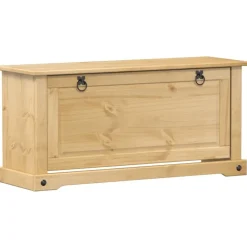 vidaXL Zapatero Corona madera maciza de pino 99x32x85 cm Cera de miel Outlet