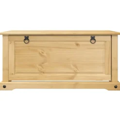 vidaXL Zapatero Corona madera maciza de pino 99x32x85 cm Cera de miel Outlet