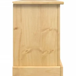 vidaXL Zapatero Corona madera maciza de pino 99x32x85 cm Cera de miel Outlet