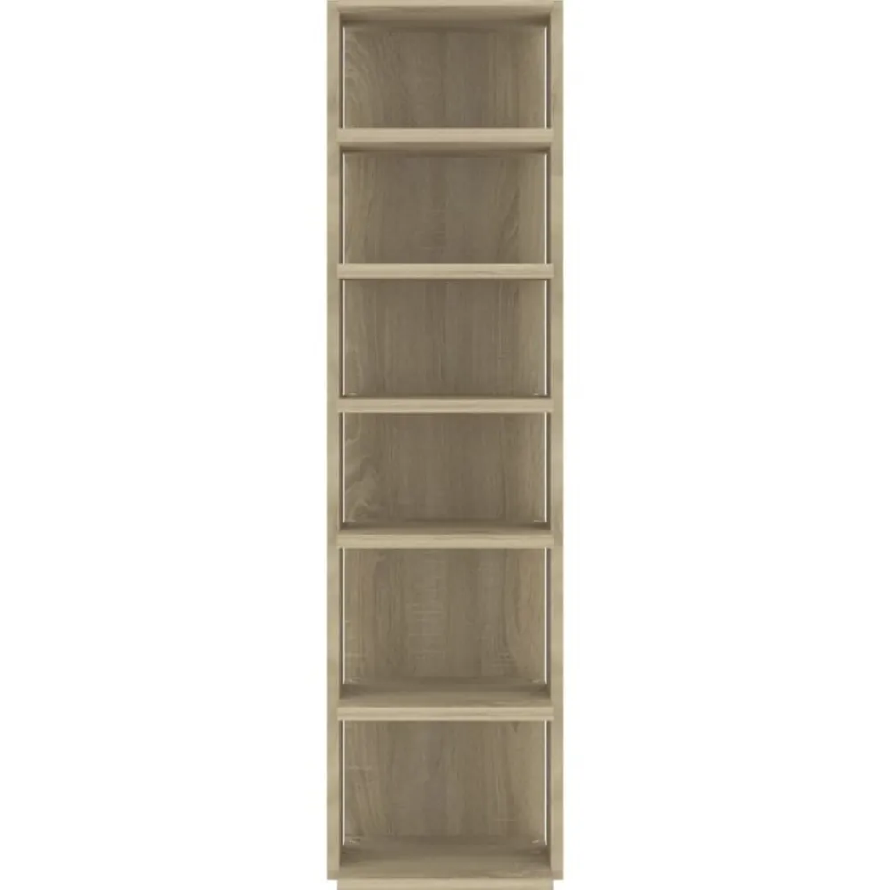 vidaXL Zapatero de ingeniería 27,5x27x102cm Roble Sonoma Best