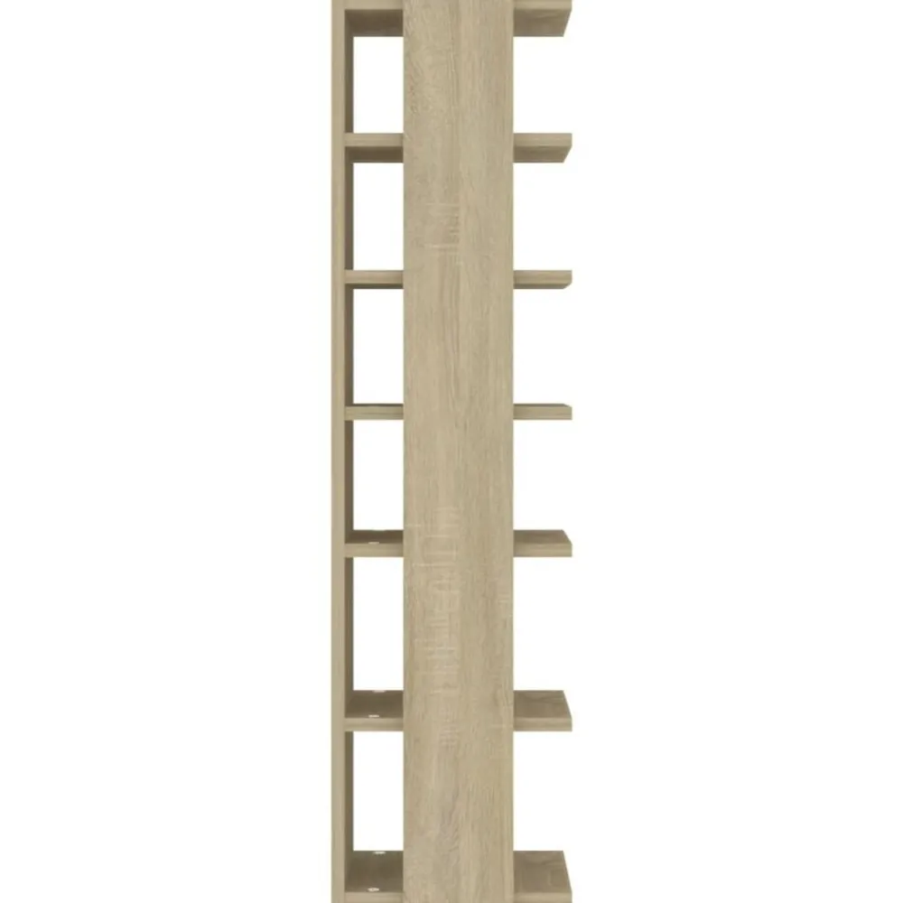 vidaXL Zapatero de ingeniería 27,5x27x102cm Roble Sonoma Best