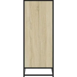 vidaXL Productos Del Hogar-Zapatero de madera y metal 75x38x97,5 cm