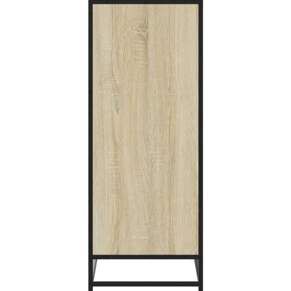 vidaXL Productos Del Hogar-Zapatero de madera y metal 75x38x97,5 cm