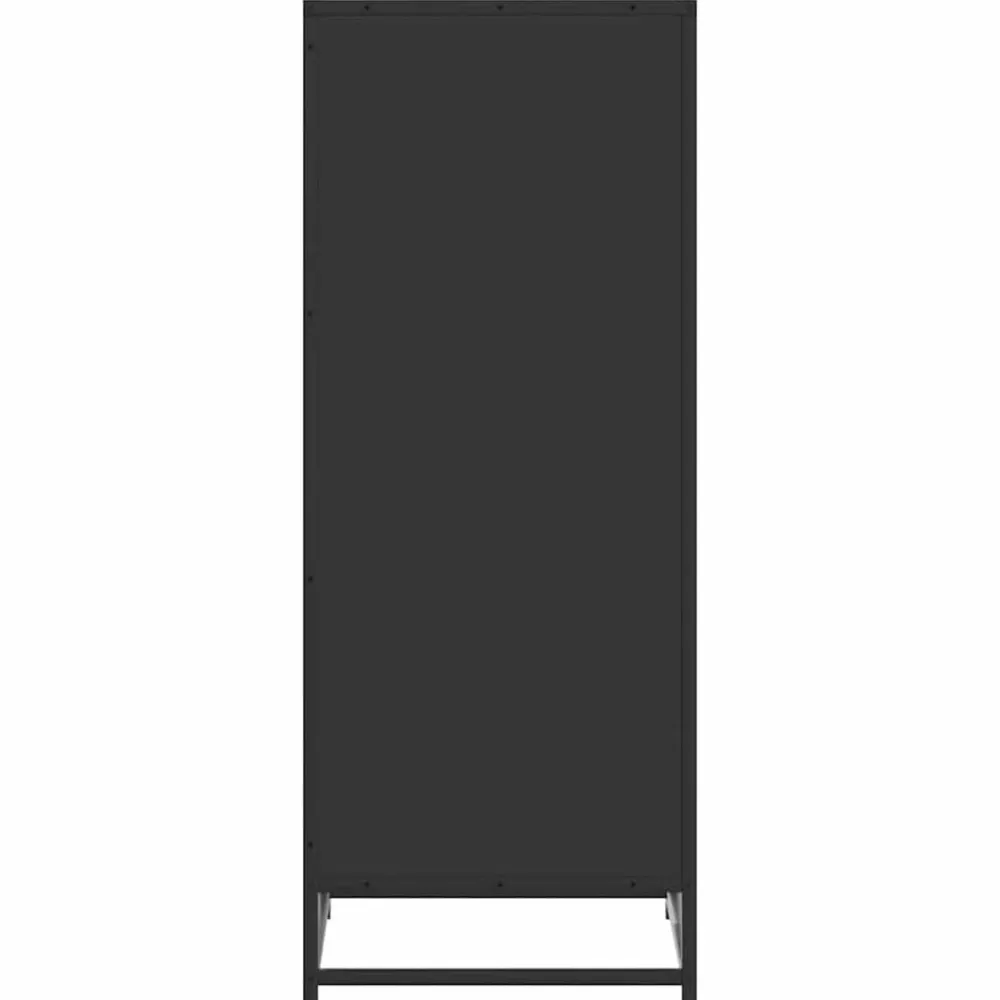vidaXL Zapatero de madera de ingeniería 48x38x97,5 cm Negro Best