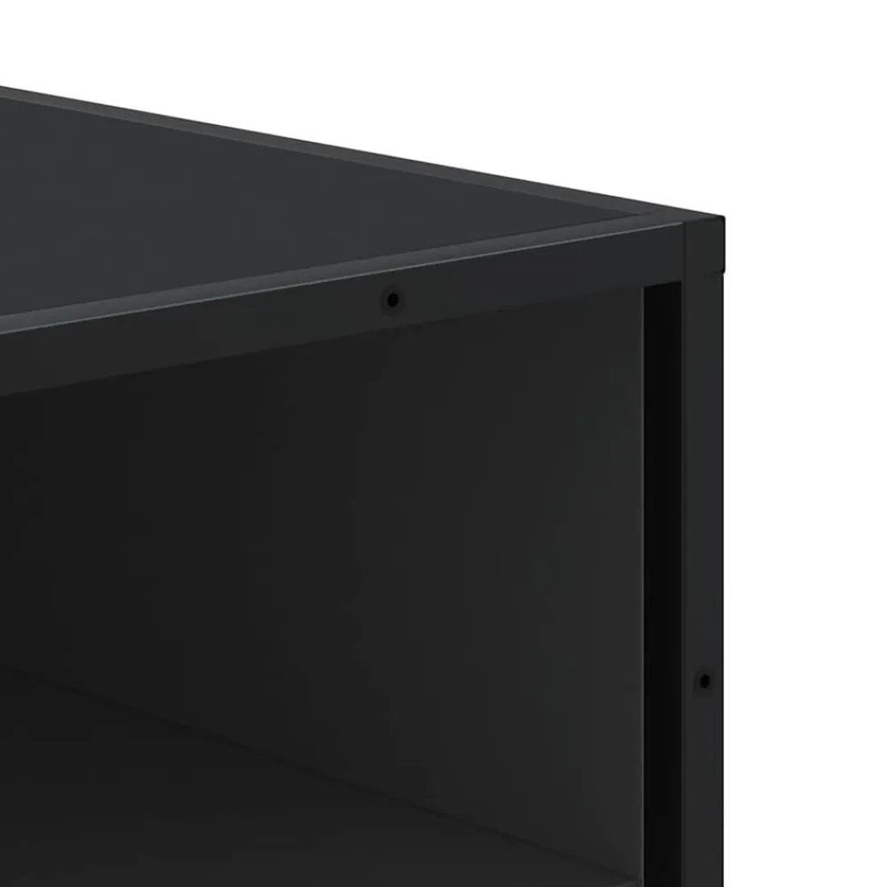 vidaXL Zapatero de madera de ingeniería 48x38x97,5 cm Negro Best
