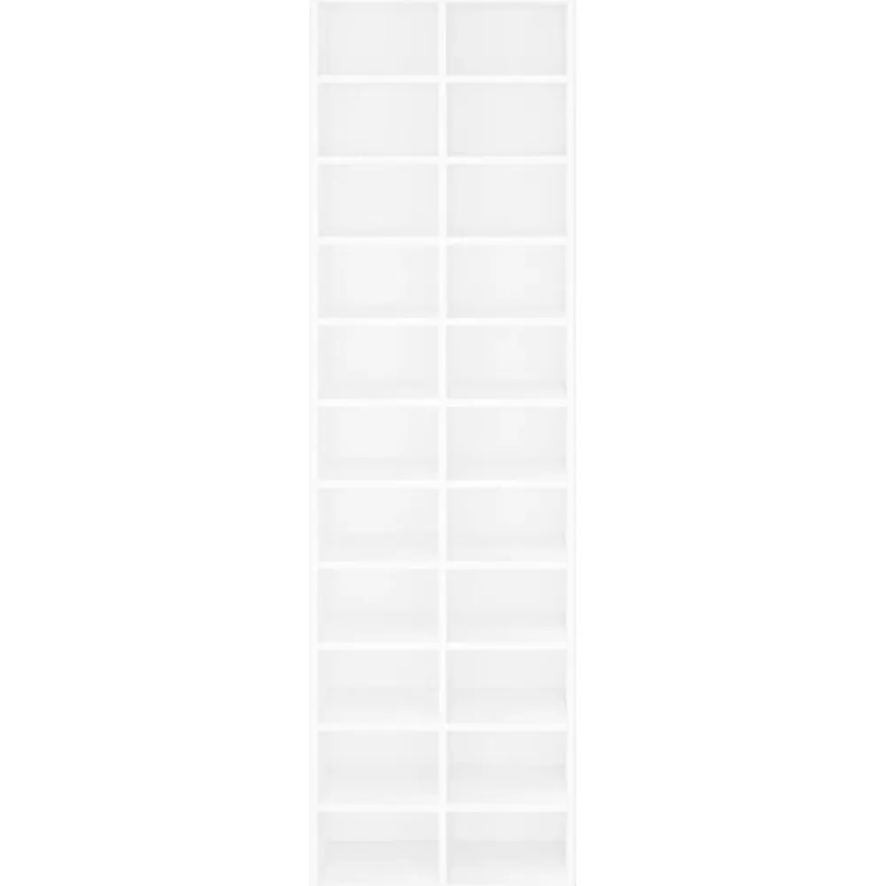 vidaXL Zapatero de madera contrachapada 54x34x183 cm Blanco Hot