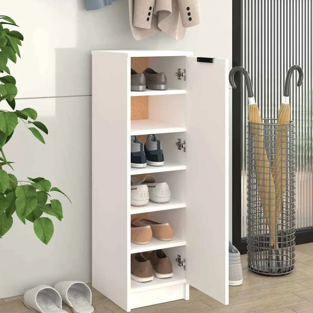 vidaXL Productos Del Hogar|Armarios Y Almacenamiento-Zapatero de madera contrachapada 30x35x100 cm