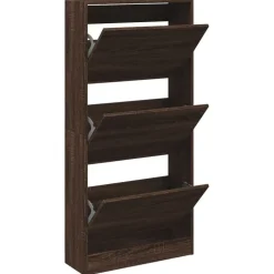 vidaXL Productos Del Hogar-Zapatero de madera de ingeniería roble Sonoma 60x21x125,5 cm