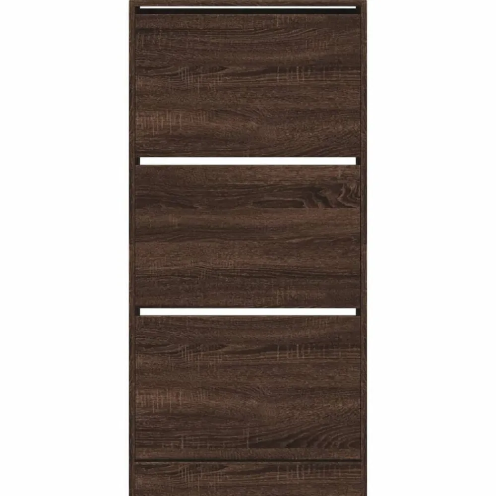 vidaXL Productos Del Hogar-Zapatero de madera de ingeniería roble Sonoma 60x21x125,5 cm