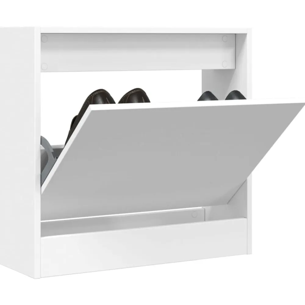 vidaXL Productos Del Hogar-Zapatero de madera de ingeniería 60x21x57 cm