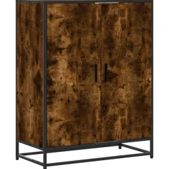 vidaXL Productos Del Hogar-Zapatero de madera y metal 75x38x97,5 cm
