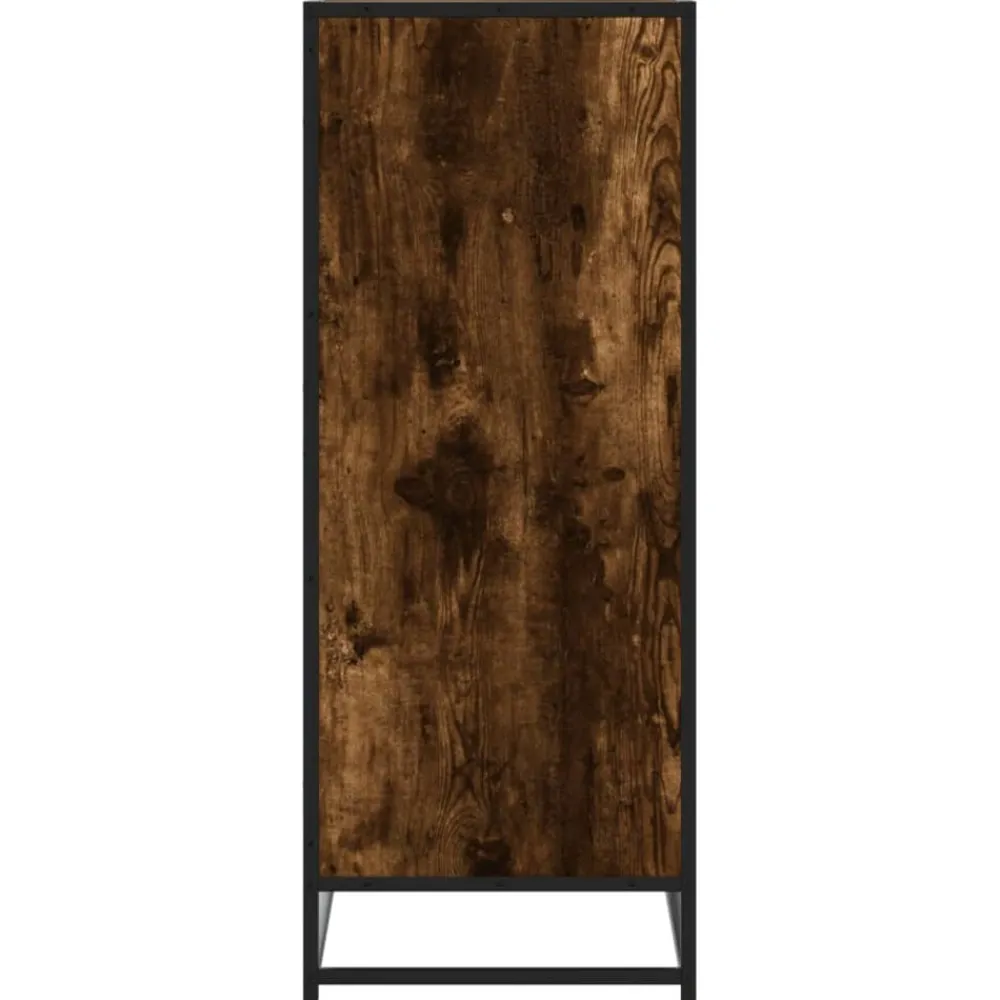 vidaXL Productos Del Hogar-Zapatero de madera y metal 75x38x97,5 cm