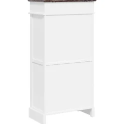vidaXL Productos Del Hogar-Zapatero de madera de Paulownia marrón 50x28x98 cm