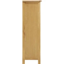 vidaXL Productos Del Hogar-Zapatero de madera maciza de roble 76x37x105 cm