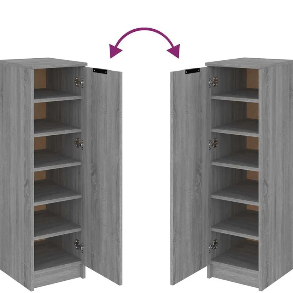 vidaXL Productos Del Hogar|Armarios Y Almacenamiento-Zapatero de madera contrachapada 30x35x100 cm