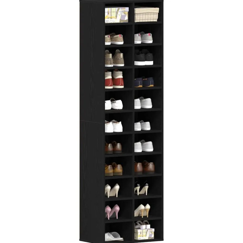 vidaXL Productos Del Hogar-Zapatero de madera contrachapada 54x34x183 cm
