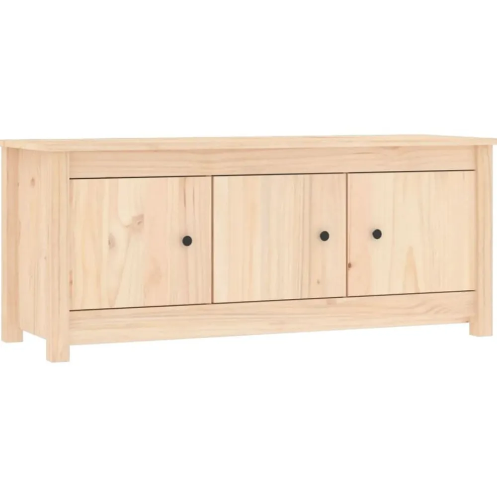 vidaXL Productos Del Hogar-Zapatero de madera maciza de pino 110x38x45,5 cm