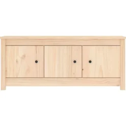 vidaXL Productos Del Hogar-Zapatero de madera maciza de pino 110x38x45,5 cm