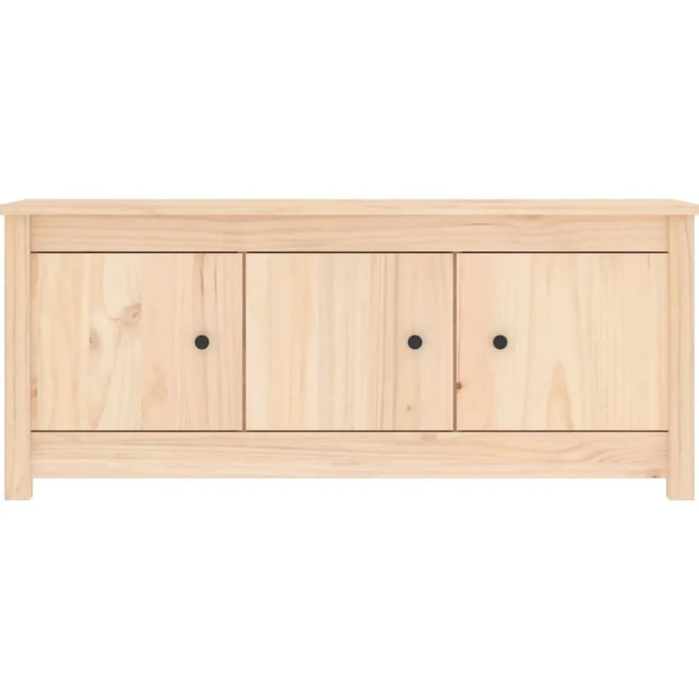 vidaXL Productos Del Hogar-Zapatero de madera maciza de pino 110x38x45,5 cm
