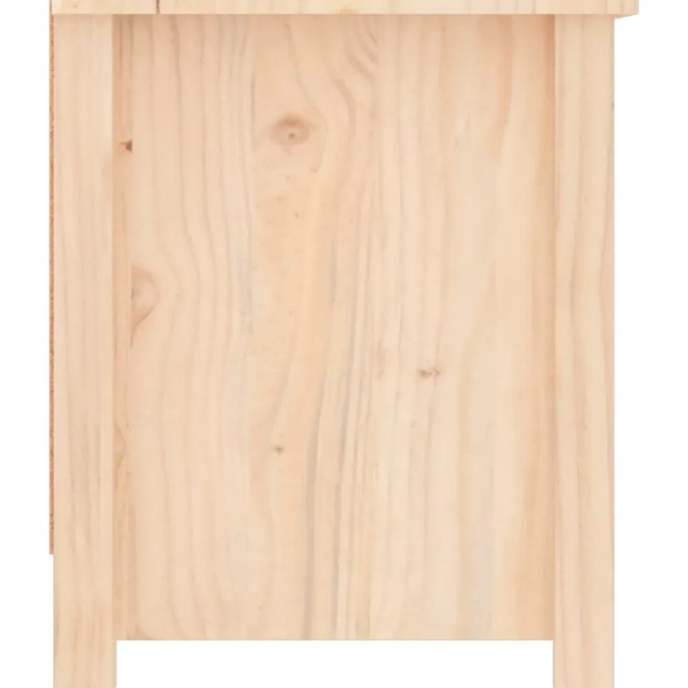 vidaXL Productos Del Hogar-Zapatero de madera maciza de pino 110x38x45,5 cm