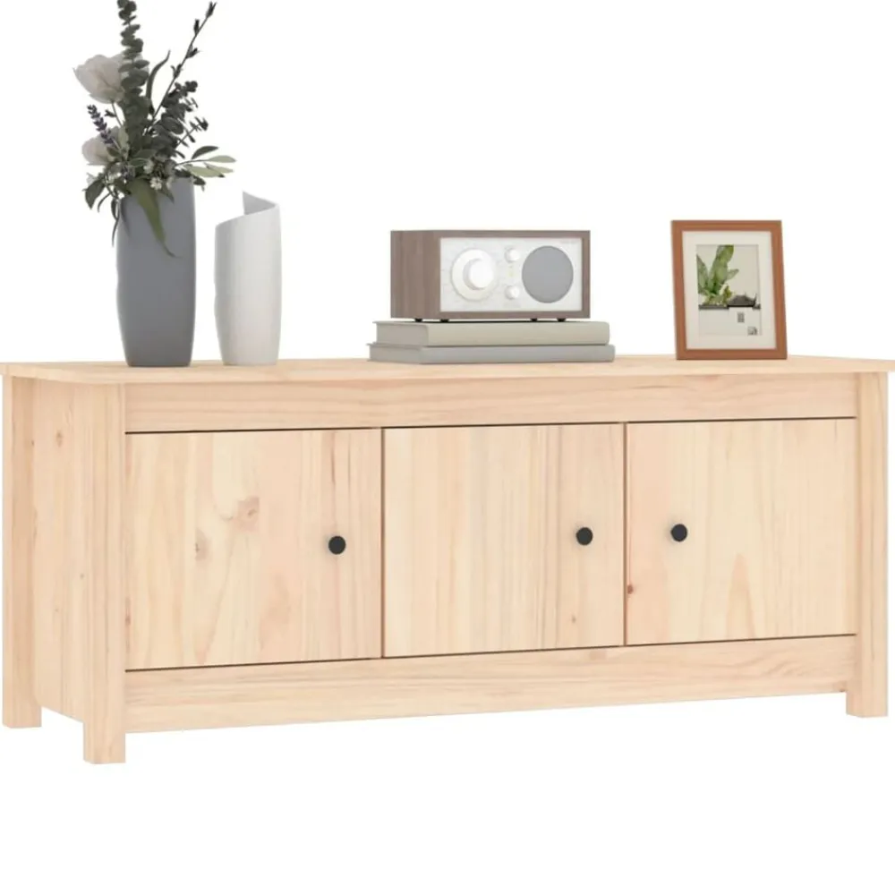 vidaXL Productos Del Hogar-Zapatero de madera maciza de pino 110x38x45,5 cm