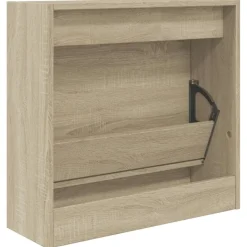 vidaXL Productos Del Hogar-Zapatero de madera de ingeniería 60x21x57 cm