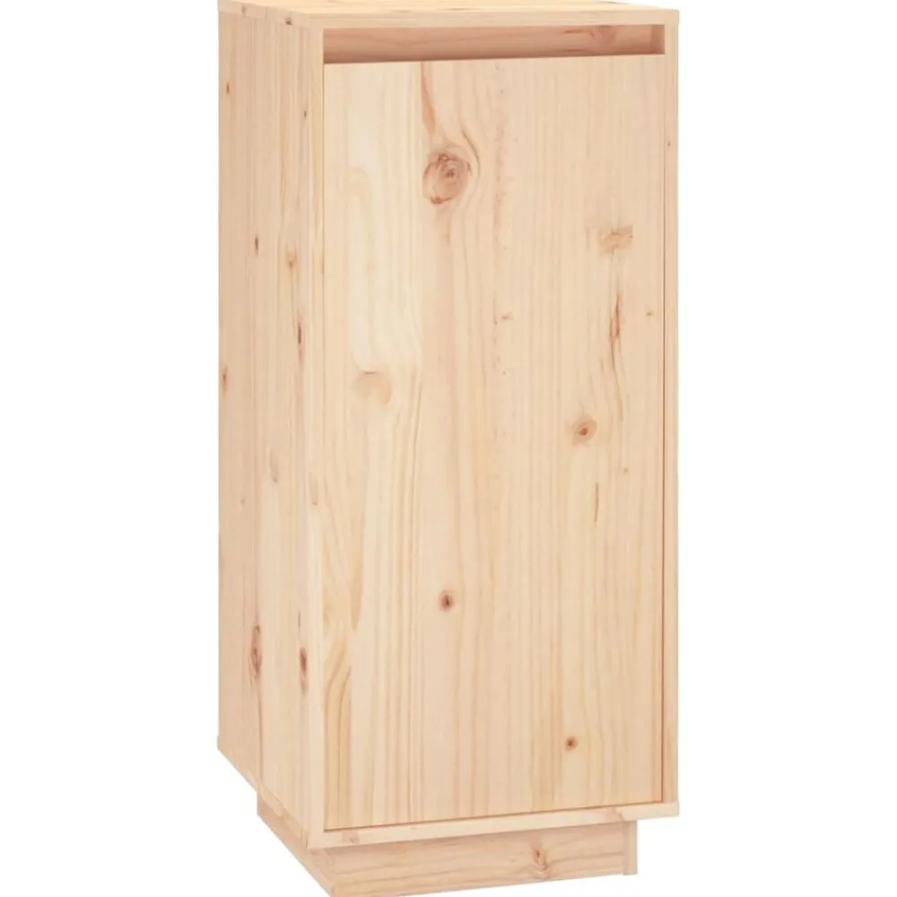 vidaXL Productos Del Hogar-Zapatero de madera maciza de pino 35x35x80 cm