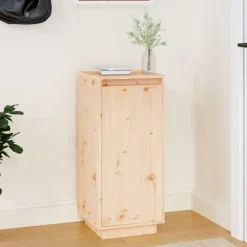 vidaXL Productos Del Hogar-Zapatero de madera maciza de pino 35x35x80 cm