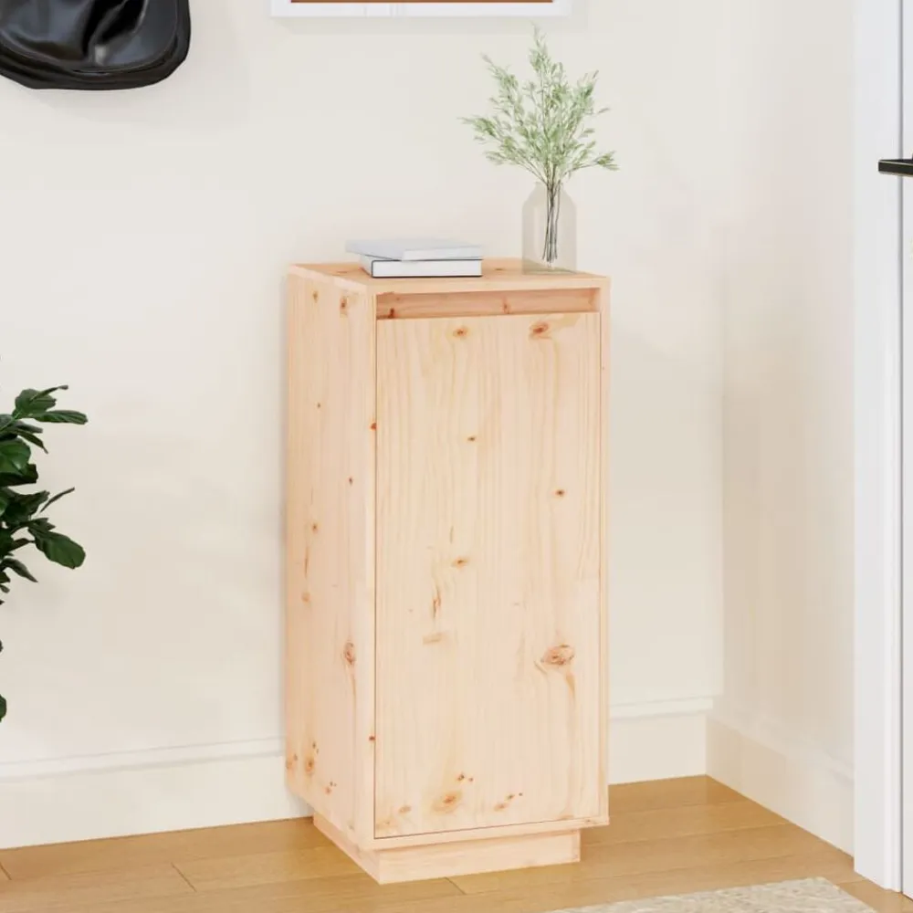 vidaXL Productos Del Hogar-Zapatero de madera maciza de pino 35x35x80 cm