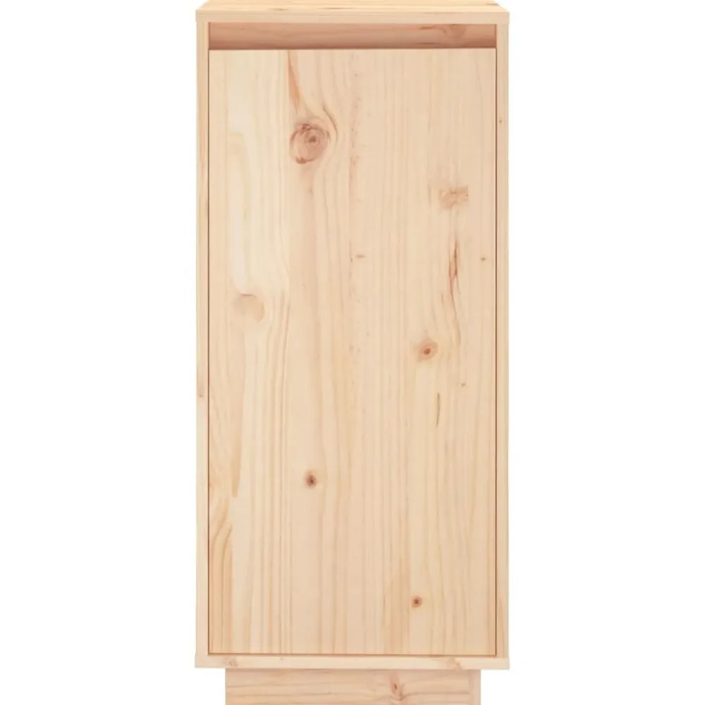 vidaXL Productos Del Hogar-Zapatero de madera maciza de pino 35x35x80 cm